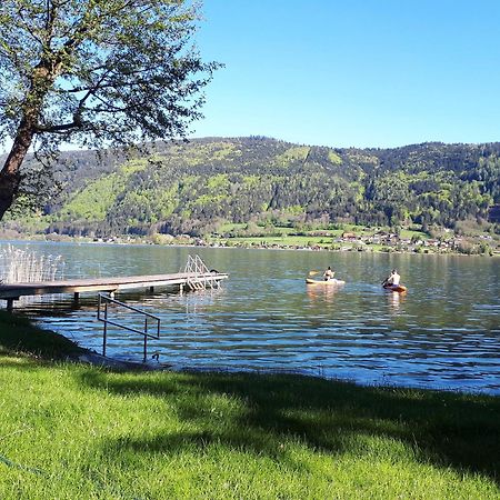 Maren Seeblick Appartement Haus Haensel&Gretel Direkt Am Ossiacher See Mit Hallenbad Skiarena Gerlitzen Stiegl Exterior foto