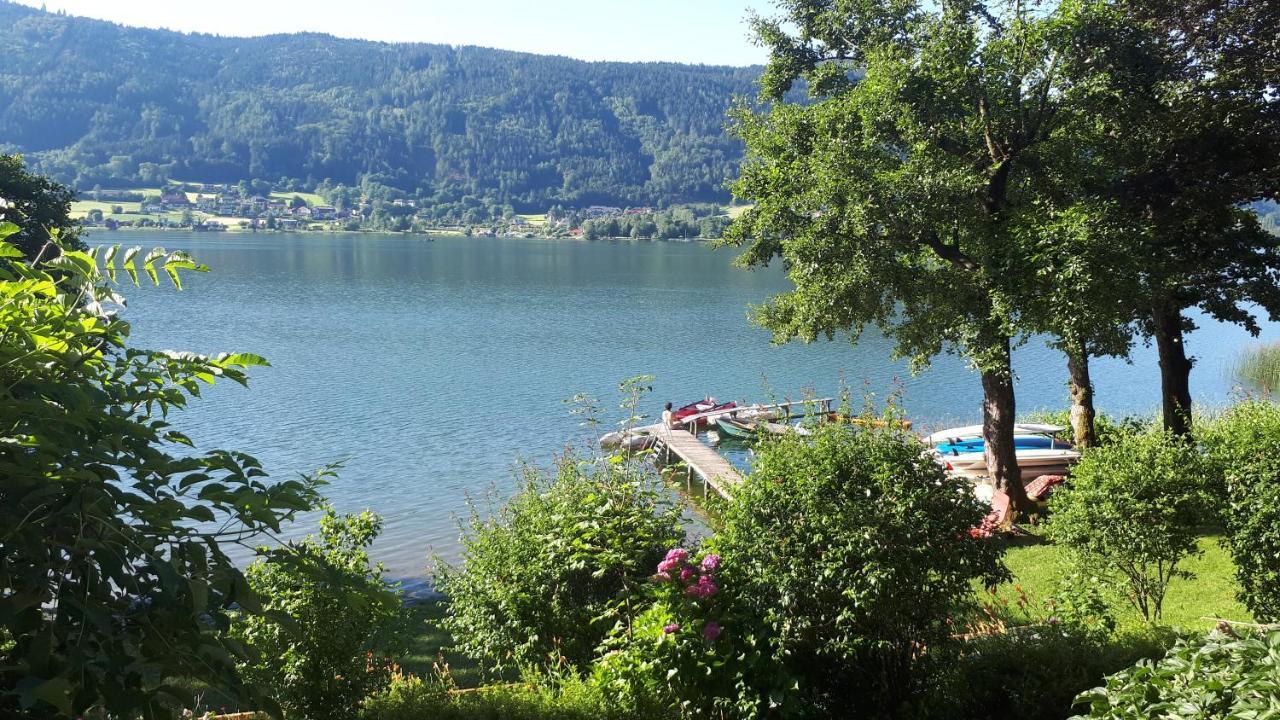 Maren Seeblick Appartement Haus Haensel&Gretel Direkt Am Ossiacher See Mit Hallenbad Skiarena Gerlitzen Stiegl Exterior foto