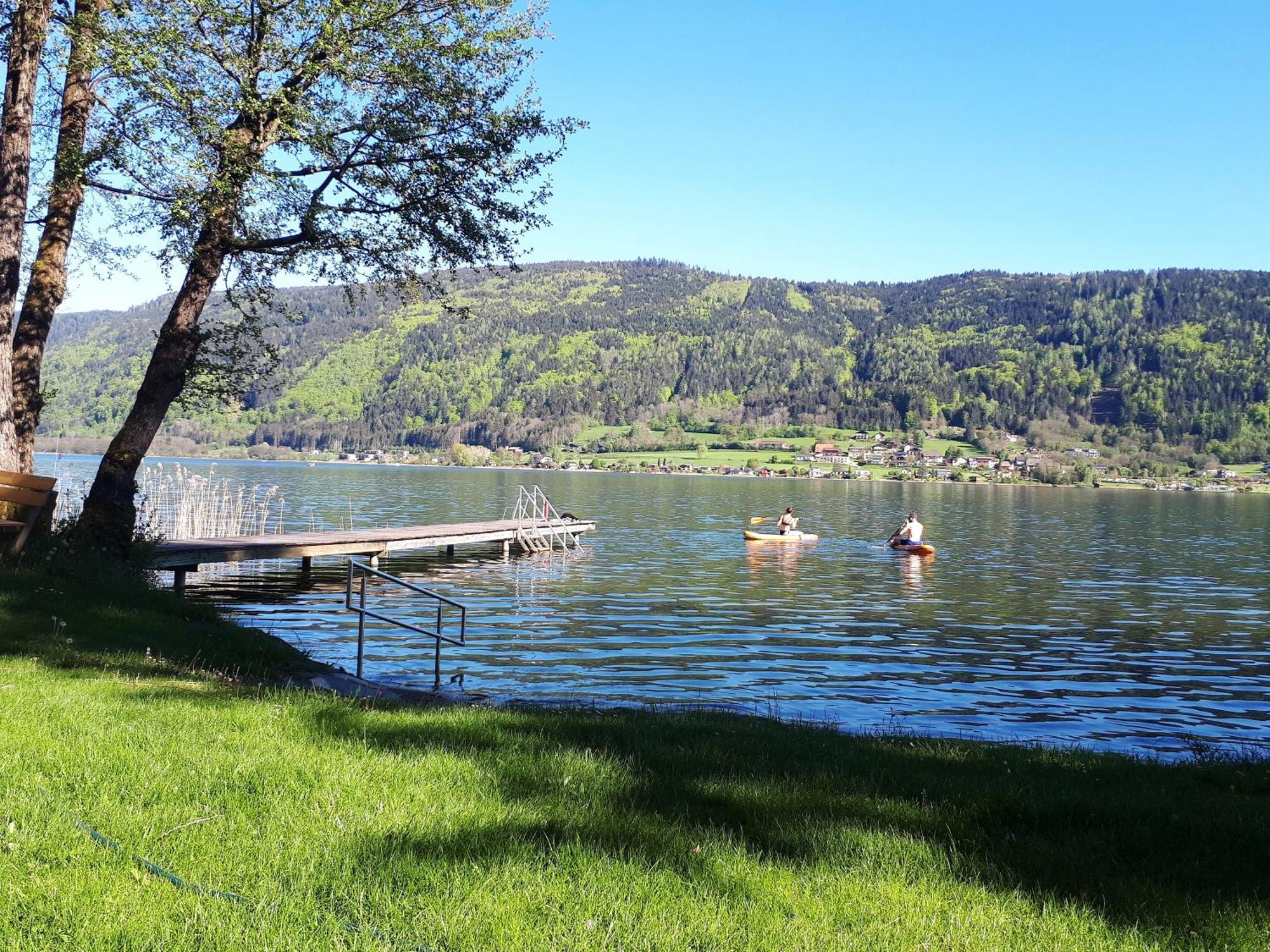 Maren Seeblick Appartement Haus Haensel&Gretel Direkt Am Ossiacher See Mit Hallenbad Skiarena Gerlitzen Stiegl Exterior foto